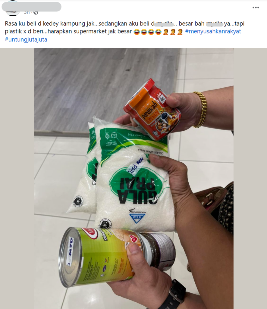Bandingkan Dengan Kedai Kampung, Individu Kecewa Supermarket Tak Sediakan Beg Plastik