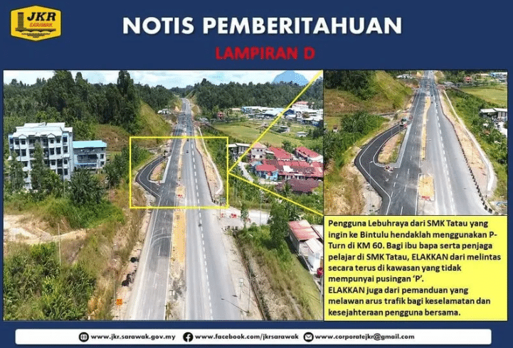 Berita Baik, Jalan Empat Lorong 2 Hala Pan Borneo Di Tatau Bakal Dibuka 30 Januari Ini