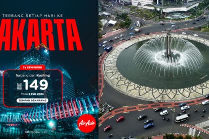 Sehala RM149, AirAsia Tambah Penerbangan Jakarta-Kuching Setiap Hari Mulai Februari