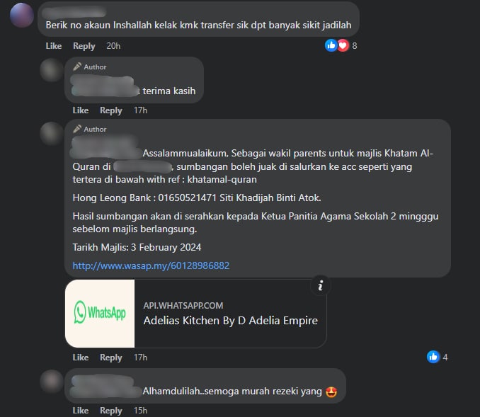 Isu Larangan Khatam Quran, Ibu Bapa Pelajar Pelawa Sokongan Pengusaha Makanan Untuk Jayakan Majlis
