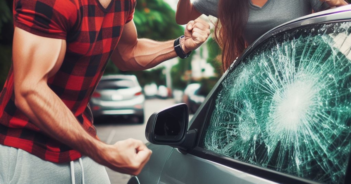 Bekas Kekasih Enggan Berbaik Semula, Individu Sanggup Pecahkan Cermin Kereta Di Kuching