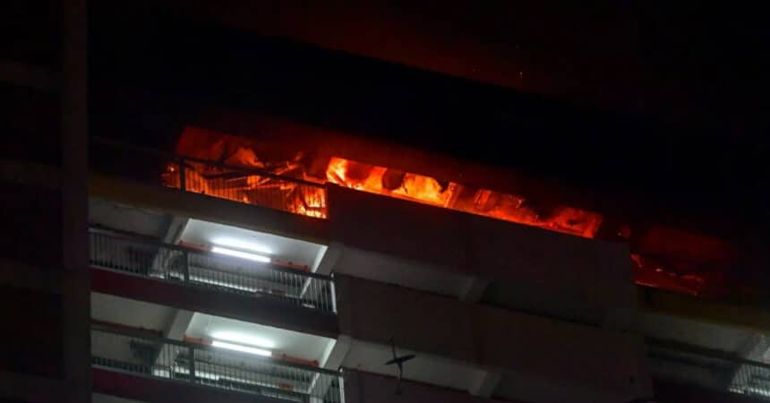 Flat Sri Sabah Terbakar Disyaki Berpunca Dari Masalah Pendawaian Elektrik