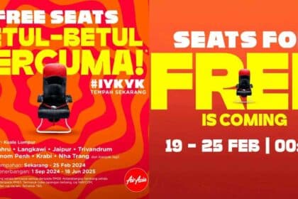 Harga Serendah RM28, AirAsia Tawar Promosi Tempat Duduk Percuma Bermula Hari Ini