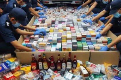 Polis Sarawak Rampas Rokok, Minuman Keras Bernilai Hampir RM100 Juta