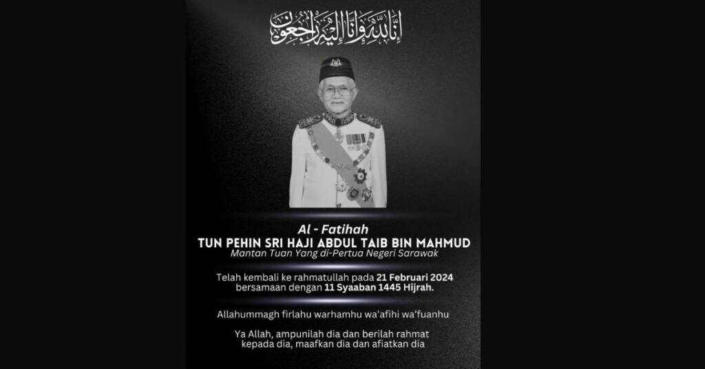 Sarawak Umum Berkabung, Tangguh Majlis Rasmi Libatkan Hiburan Selama 2 Hari