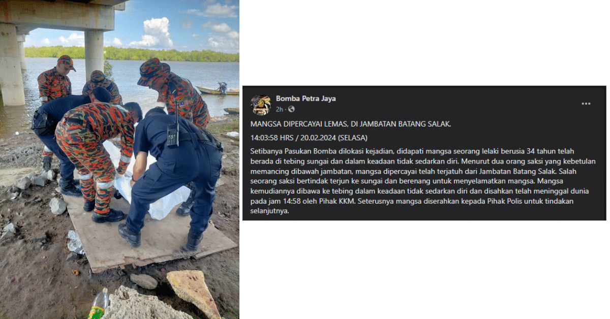 Lelaki Ditemui Lemas Di Jambatan Batang Salak, Kuching