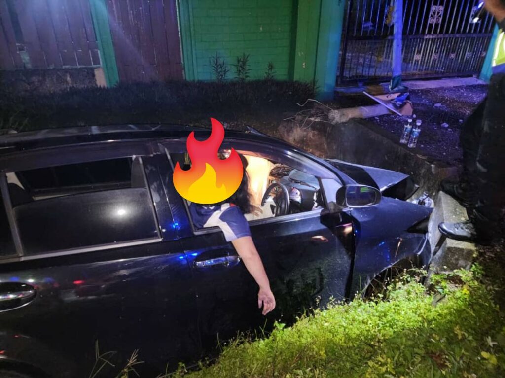 Wanita Terlibat Kemalangan Hasil Kenderaan Curi Ini Berjaya Ditangkap Polis Di Kampung Jagoi