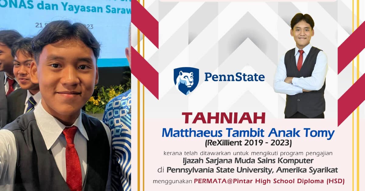 Anak Sarawak Ini Berjaya Peroleh Tawaran Ijazah Sarjana Muda Di Amerika Syarikat