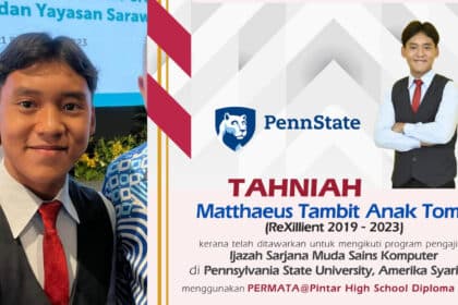 Anak Sarawak Ini Berjaya Peroleh Tawaran Ijazah Sarjana Muda Di Amerika Syarikat