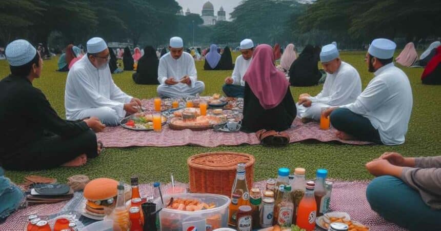 Juh Berambeh Sungkey, Buka Puasa Picnic Style Di Padang Merdeka Kuching