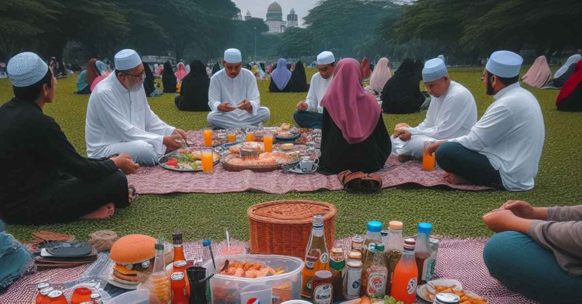 Juh Berambeh Sungkey, Buka Puasa Picnic Style Di Padang Merdeka Kuching
