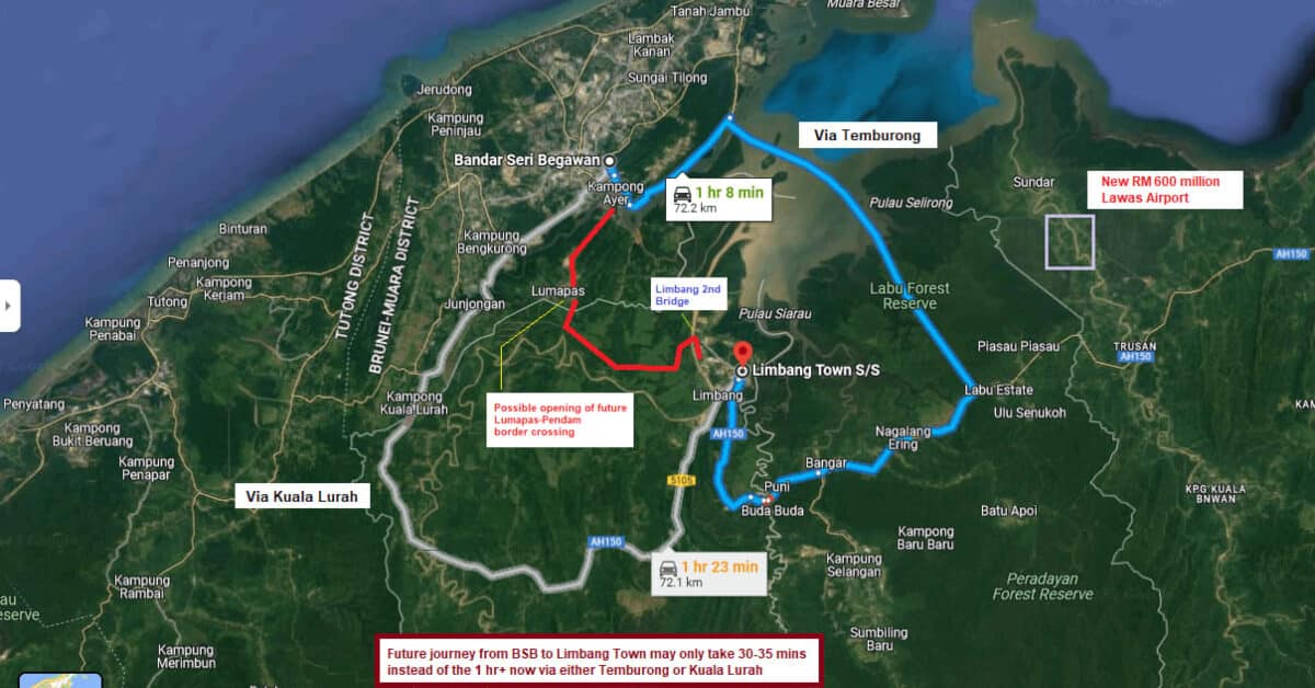 Laluan Baharu Brunei Ke Limbang Ini Bakal Siap Sepenuhnya Bulan Oktober 2025