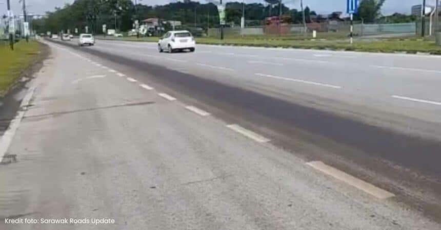 Netizen Dakwa Ada Lagi Kejadian Tumpahan Minyak, Kali Ini Di Jalan BDC Pula