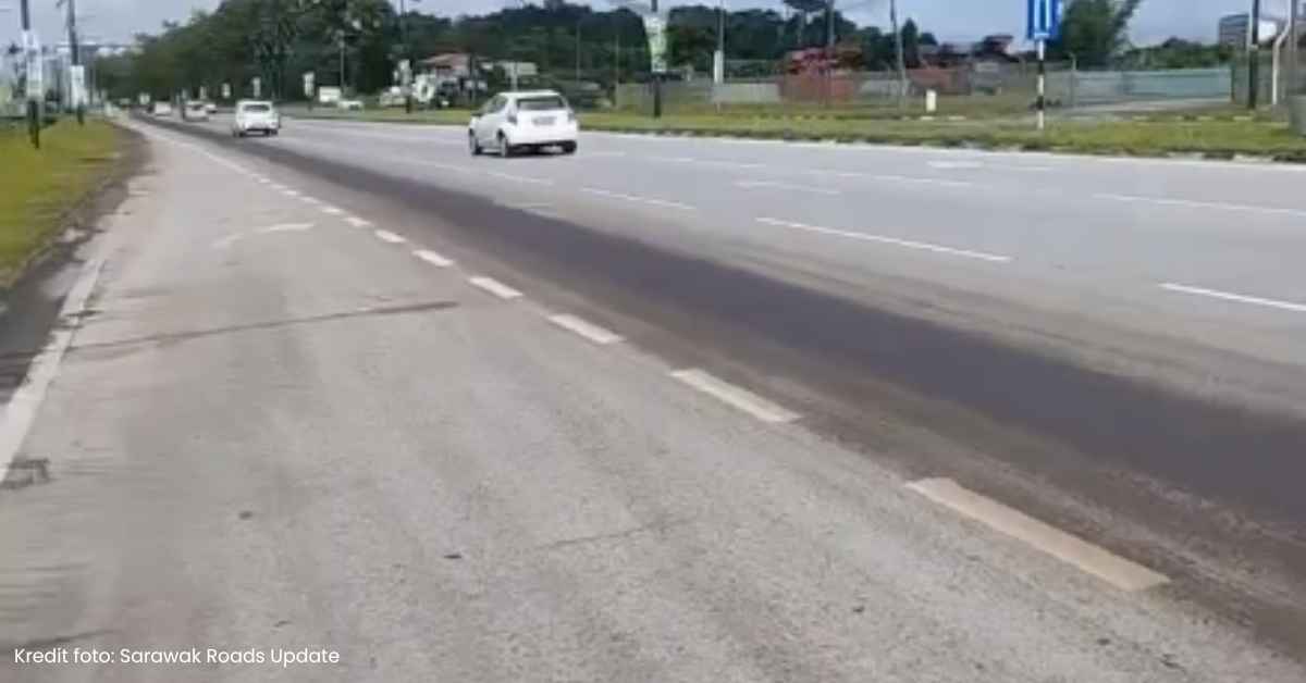 Netizen Dakwa Ada Lagi Kejadian Tumpahan Minyak, Kali Ini Di Jalan BDC Pula