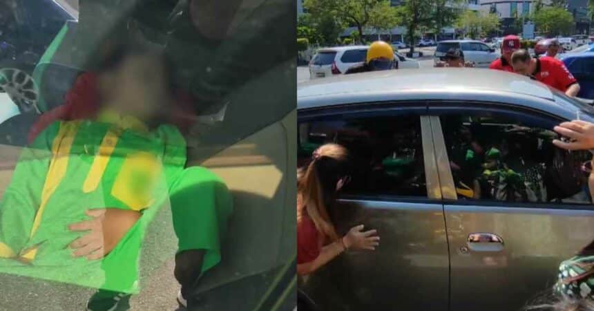 Orang Awam Cemas Bantu Dua Kanak-Kanak Ditinggalkan Dalam Kereta Di Miri