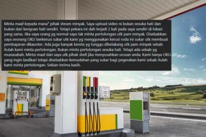 Pemuda OKU Kesal Dengan Sikap Pekerja Di Sebuah Stesen Minyak Di Kuching
