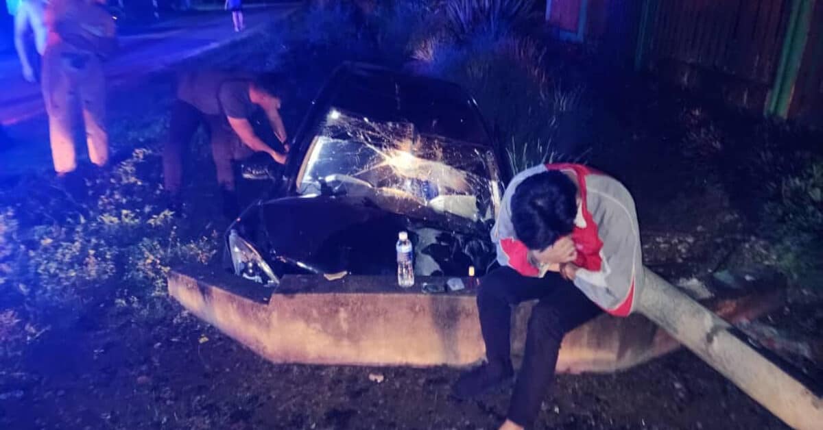 Wanita Terlibat Kemalangan Hasil Kenderaan Curi Ini Berjaya Ditangkap Polis Di Kampung Jagoi