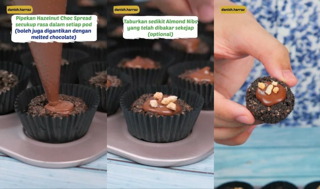 Hanya Guna 3 Bahan Sahaja, Ini Resipi Mudah Nutella Cereal Pod Tanpa Bakar
