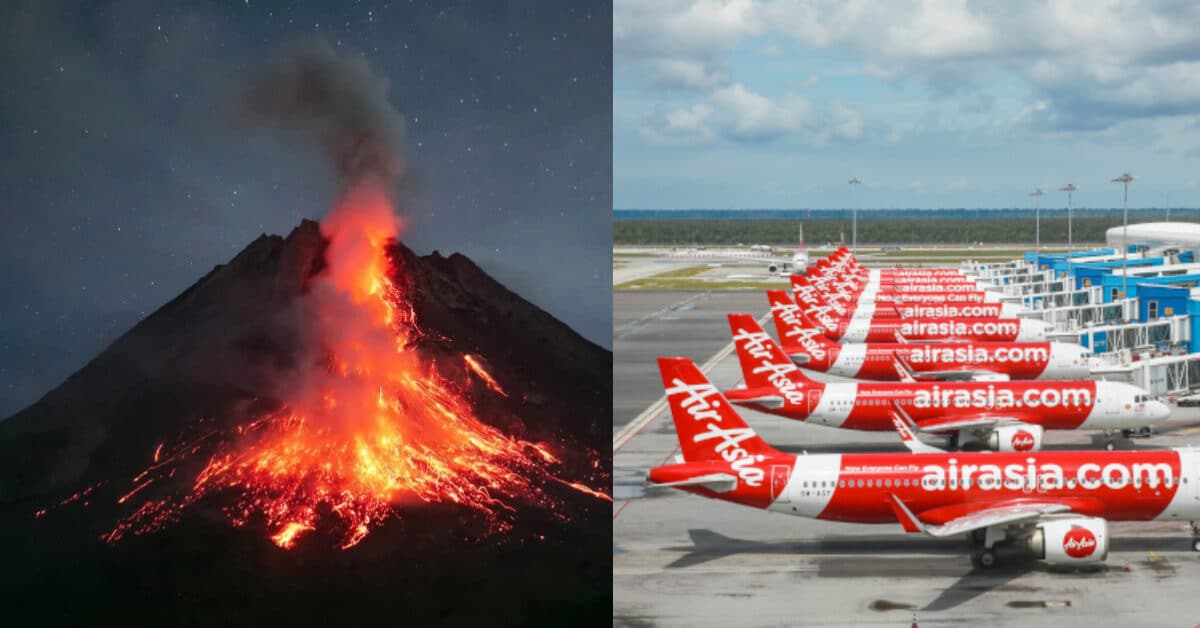 AirAsia Turut Batalkan Penerbangan Sabah Sarawak Susulan Gunung Berapi Di Indonesia