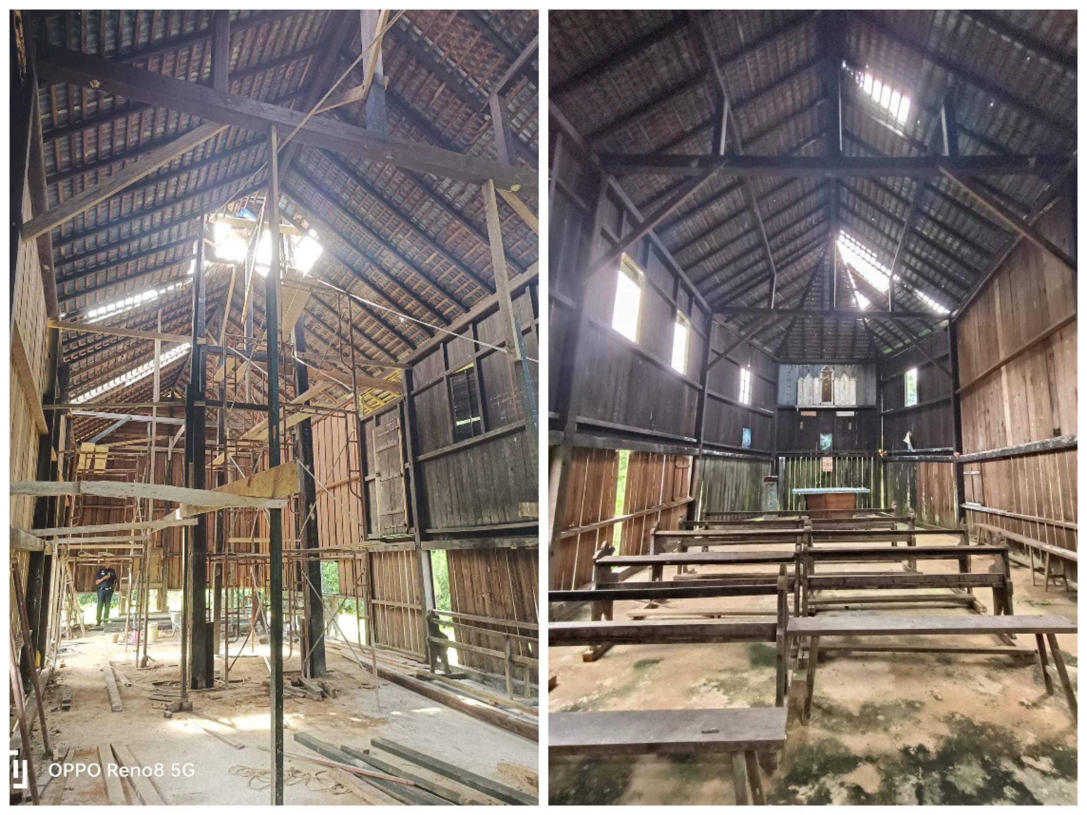 Gereja Sacred Heart Di Kanowit Berusia 141 Tahun Dibaik Pulih