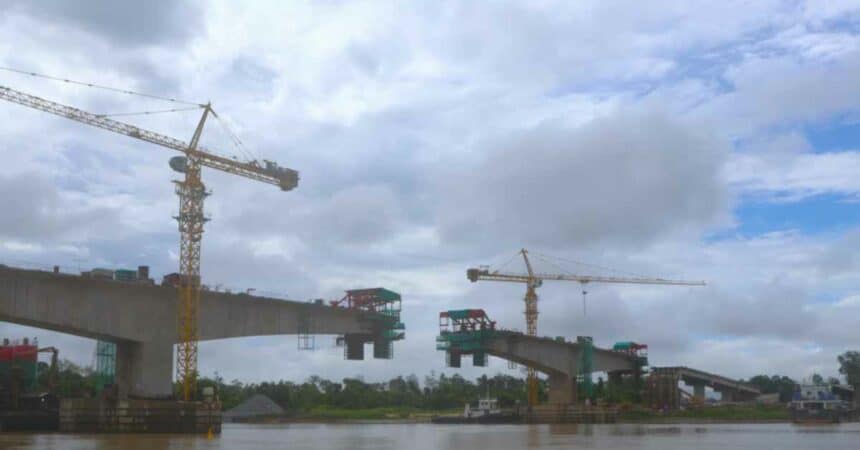 Jambatan Marudi Sepanjang 650 Meter Kini Siap 73 Peratus