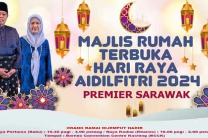 Orang Ramai Dijemput Ke Rumah Terbuka Premier Sarawak Dua Hari Berturut-Turut Di BCCK