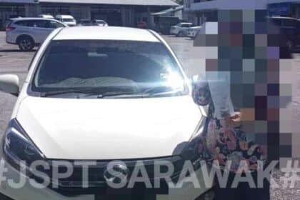 Padah Potong Barisan Secara Merbahaya Di Sri Aman, Pemandu Axia Akhirnya Disaman