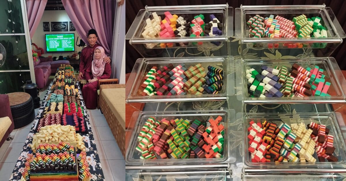 Tradisi Palak Meja, Keluarga Ini Hidang 30 Jenis Kek Lapis Premium Di Bau Tarik Perhatian Netizen