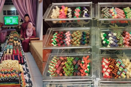 Tradisi Palak Meja, Keluarga Ini Hidang 30 Jenis Kek Lapis Premium Di Bau Tarik Perhatian Netizen