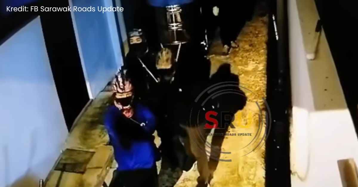 Tular Sekumpulan Lelaki Bertopeng Siap bawa Senjata Di Jalan Stakan Undang Kerisauan Netizen