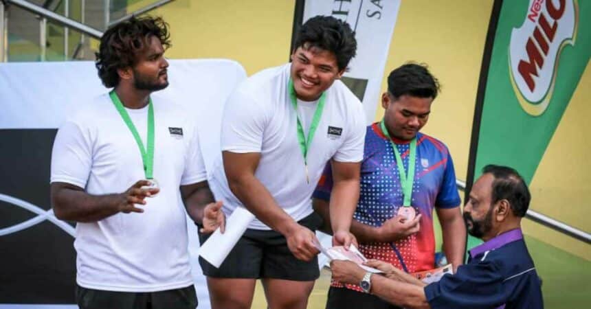 Atlet Lontar Peluru Dari Sarawak, Jonah Chang Rigan Sekali Lagi Pecah Rekod Kebangsaan