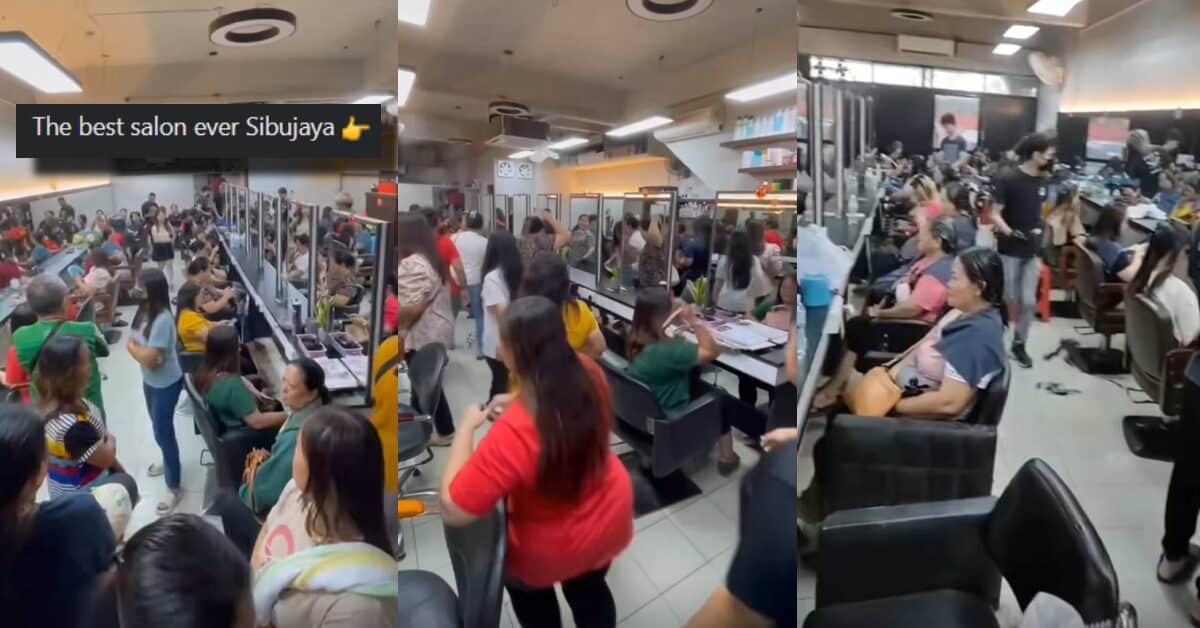 Orang Ramai Serbu Masuk Kedai Salun Di Sibu Ini Tarik Perhatian Netizen