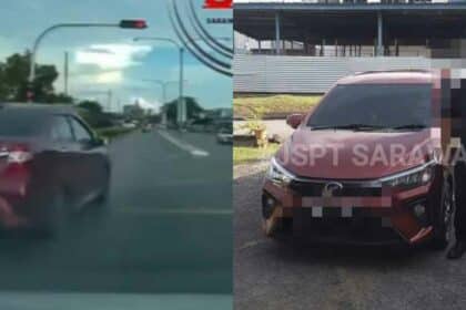 Polis Saman Pemandu Bezza Gara-Gara Langgar Lampu Merah Di Jalan Astana
