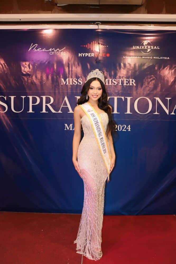 Andreana Celly, Ratu Cantik Pertama Dari Sarawak Memenangi Miss Supranational Malaysia
