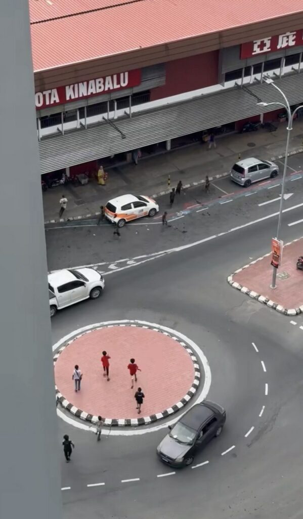 Kanak-Kanak Jadikan Jalan Raya 'Taman Permainan', Polis  Kota Kinabalu Bakal Buat Rondaan