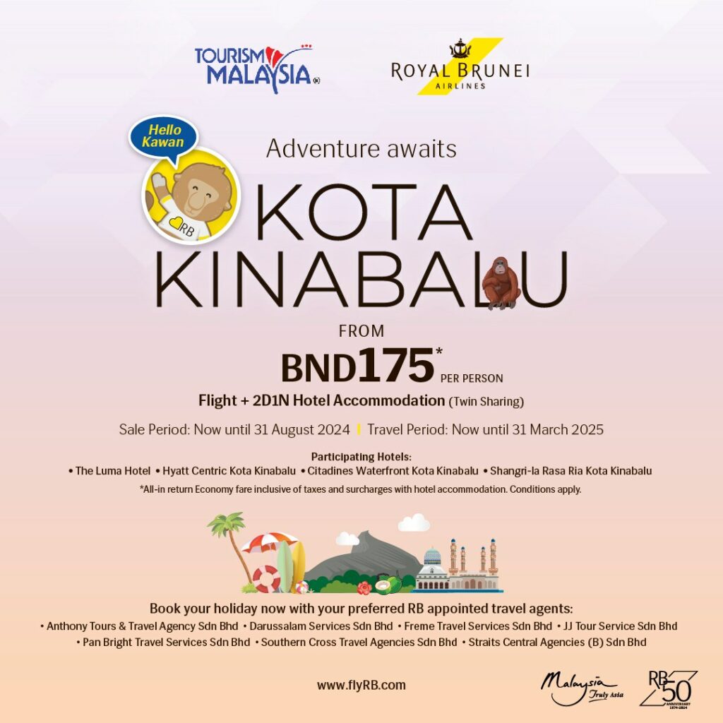 Royal Brunei Airlines Dan Tourism Malaysia Tawar Pakej Pelancongan Murah Ke 3 Lokasi Ini