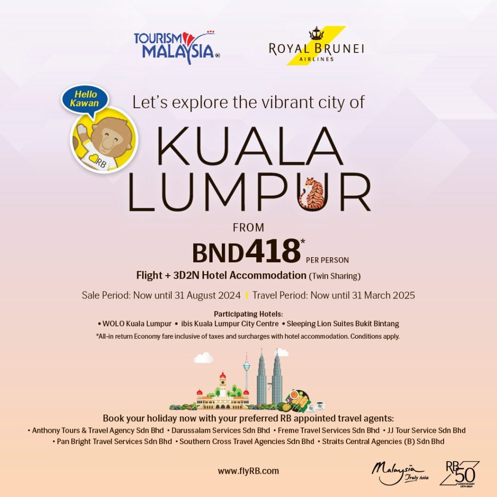 Royal Brunei Airlines Dan Tourism Malaysia Tawar Pakej Pelancongan Murah Ke 3 Lokasi Ini