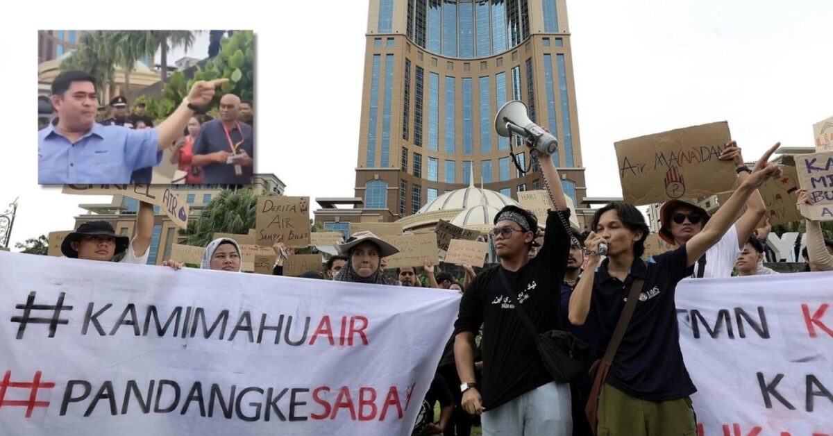 Pelajar Demonstrasi Ketiadaan Air, Reaksi Timbalan Menteri Sabah Pula Tarik Perhatian Netizen