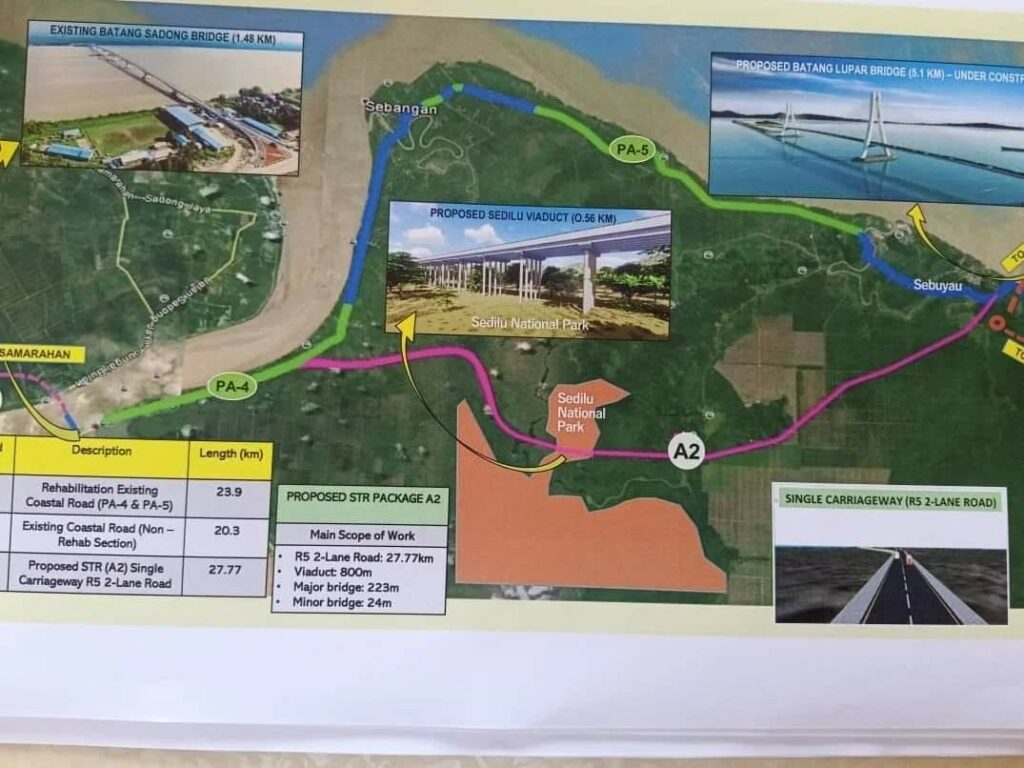 Jalan Baharu Dari Samarahan Ke Jambatan Batang Lupar Dijangka Siap Disember 2027