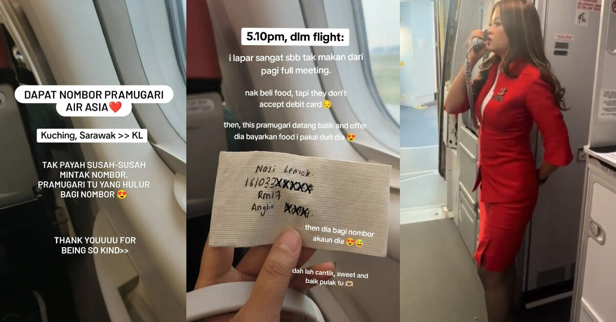 Jadi Bualan Netizen, Wanita Ini Dedah Sikap Baik Hati Pramugari Dari Sarawak