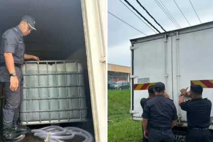 KPDN Sandakan Berjaya Tumpaskan Trak Bawa Muatan 1,000 Liter Diesel