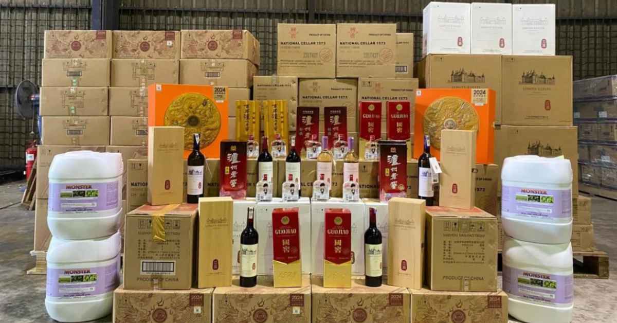 Kastam Tumpaskan Cubaan Seludup Minuman Keras Bernilai RM270K Ke Sarawak
