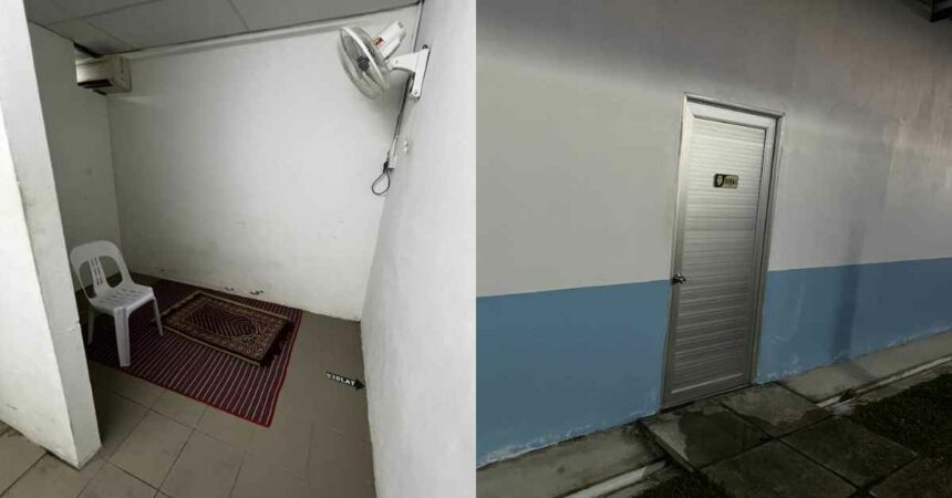 Lelaki Kecewa Lihat Keadaan Surau Tidak Terurus Di Sebuah Hospital Swasta Kuching