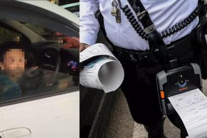 Polis Saman Bapa Kanak-Kanak Autistik 11 Tahun Memandu Tanpa Lesen Di Sibu