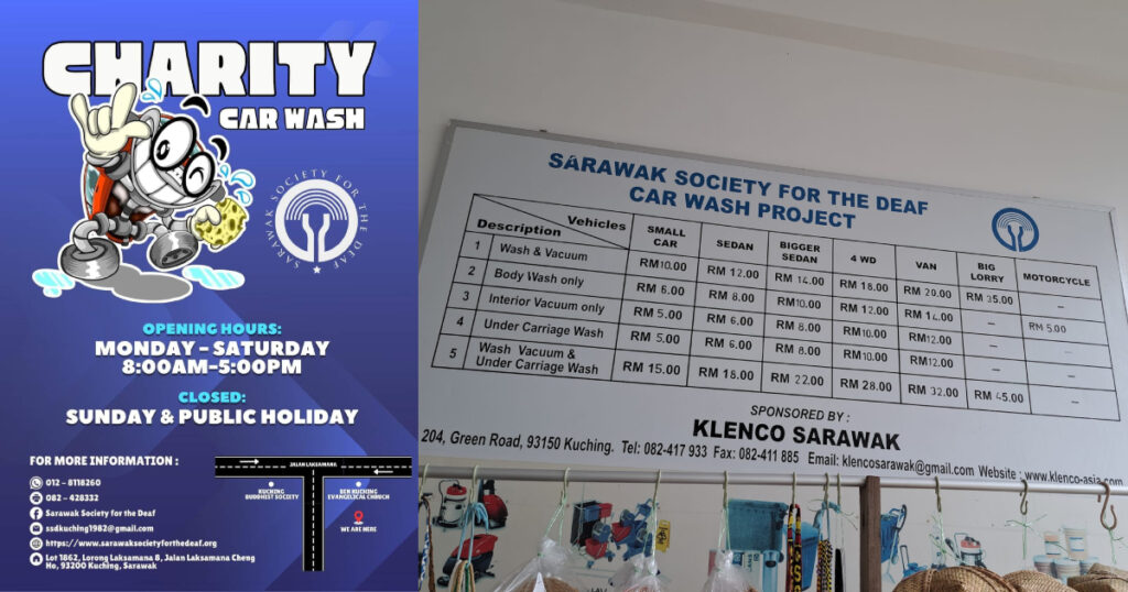 Cuci Kereta Anda Sambil Bantu Komuniti Kelainan Upaya Pendengaran Di Kuching