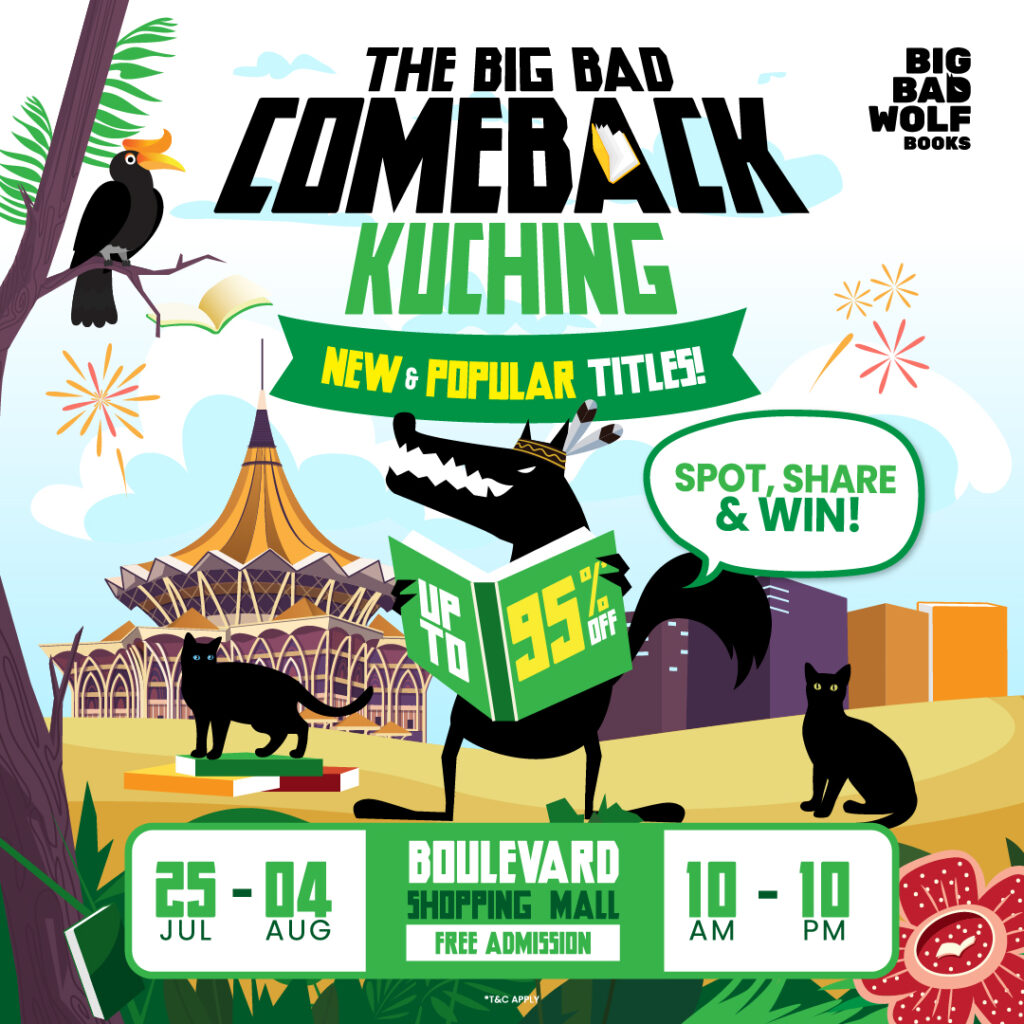 Pesta Buku Terbesar Di Malaysia, Big Bad Wolf Kembali Ke Kuching Mulai Esok
