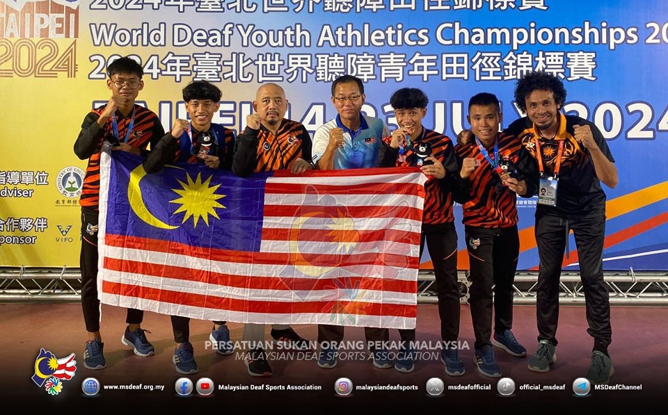 Atlet Sabah Raih Pingat Gangsa Bersejarah Di Kejohanan Olahraga Remaja Pekak Dunia