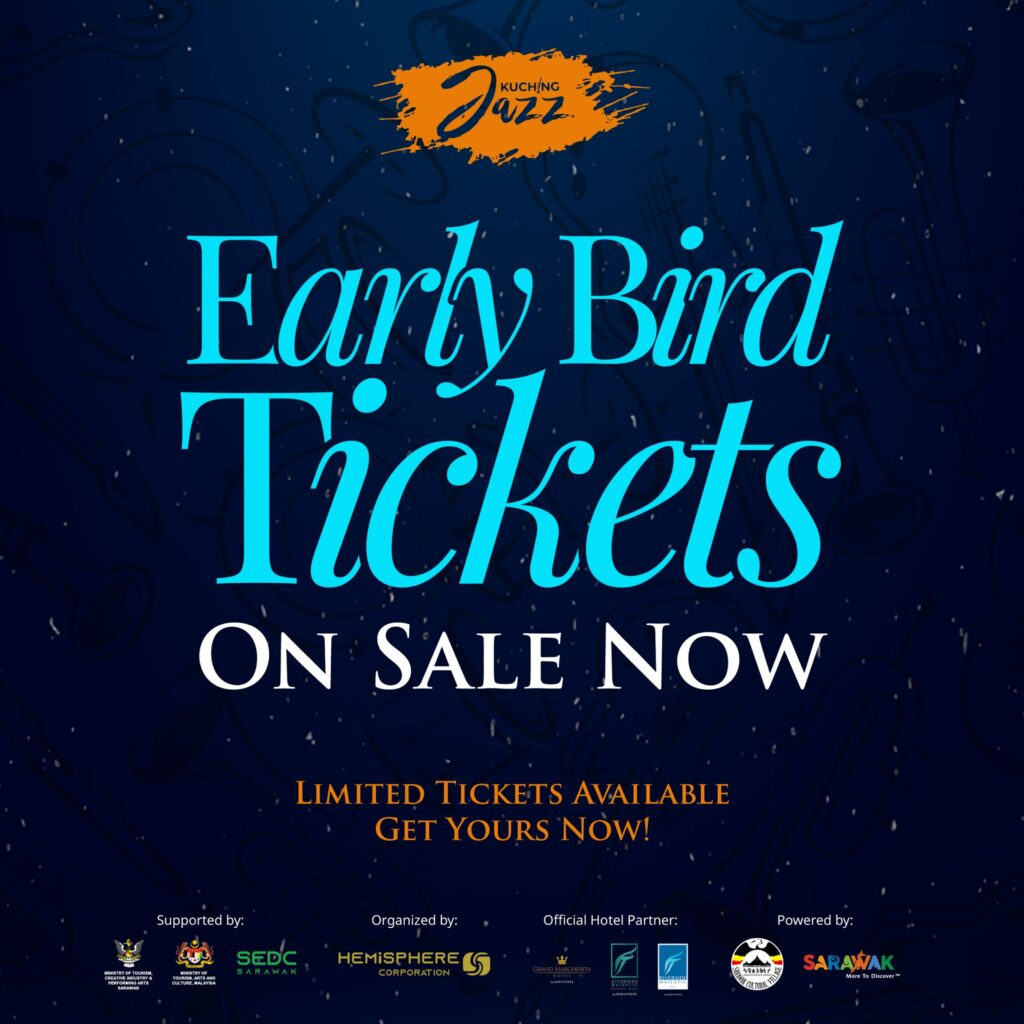 Penjualan Tiket Early Bird Kuching Jazz Festival 2024 Kini Dijual