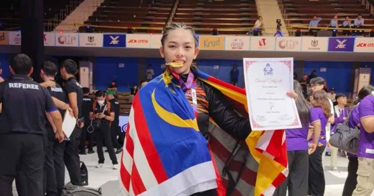 Atlet MMA Sarawak, Pang Sze Teng Cipta Sejarah Di Kemboja Dengan Pingat Emas