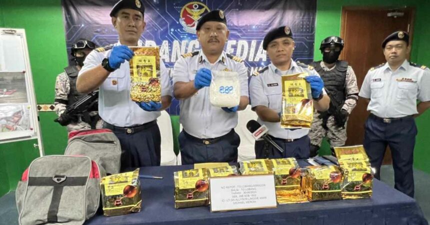 Cubaan Seludup Dadah Guna Bot Gagal, Lelaki Ditahan Bersama 10KG Syabu Di Miri